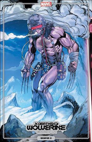 X Deaths of Wolverine issue 2-D Mark Bagley Trading Card Cover