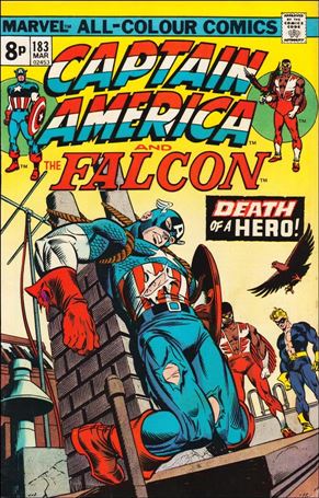 Captain America (1968) issue 183-B UK Price Cover