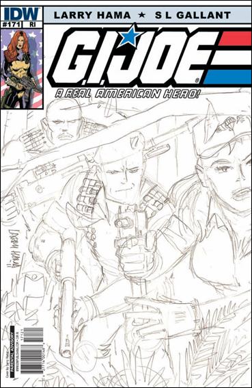 G.I. Joe: A Real American Hero issue 171-C Larry Hama 1:10 Sketch Cover