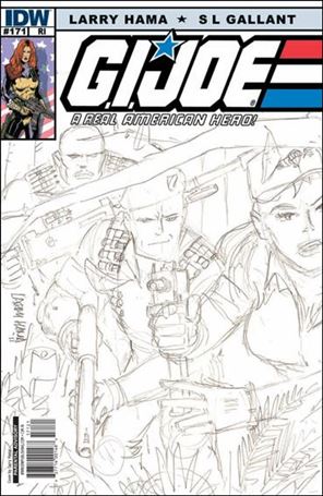 G.I. Joe: A Real American Hero issue 171-C Larry Hama 1:10 Sketch Cover