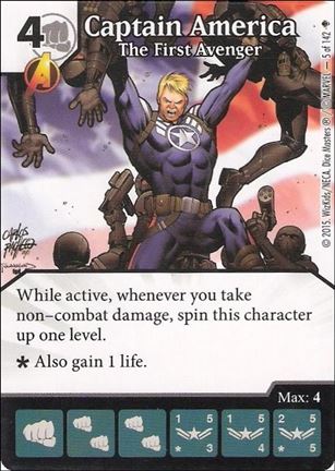 Marvel Dice Masters Age of Ultron  card 5 Captain America: The First Avenger