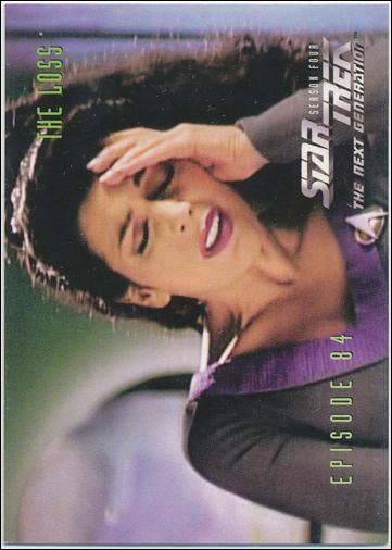 Star Trek: The Next Generation - The Episode Collection Season Four (Base Set) card 349 The Loss, Episode 84A