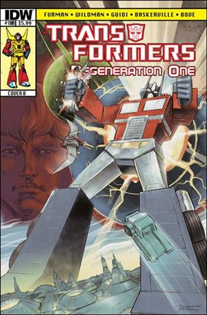 Transformers: Regeneration One issue 100-B Guido Guidi Cover