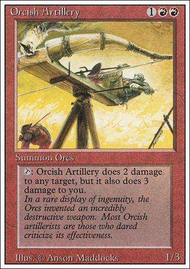 Magic the Gathering: Revised (Base Set) card 168 Orcish Artillery