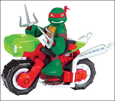 Teenage Mutant Ninja Turtles: Half-Shell Heroes figure 4-B Raph with Minibike (Loose)