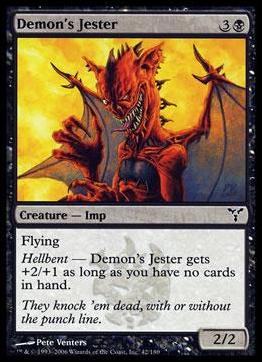 Magic the Gathering: Dissension (Base Set) card 42 Demon's Jester