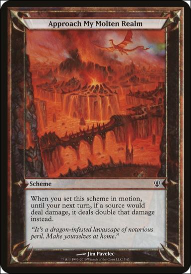 Magic the Gathering: Archenemy (Scheme Subset) card 3 Approach My Molten Realm