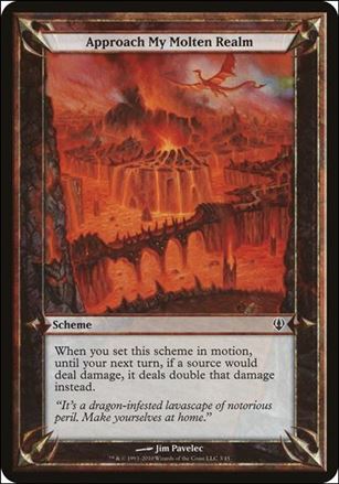 Magic the Gathering: Archenemy (Scheme Subset) card 3 Approach My Molten Realm