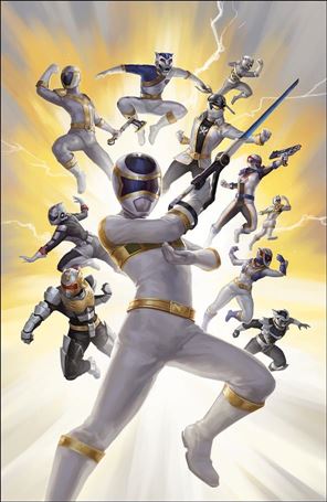 Mighty Morphin Power Rangers issue 32-C Linda Lithen 1:25 Cover
