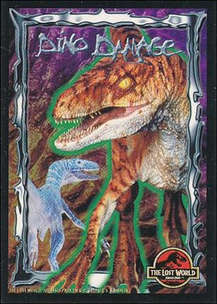 Lost World: Jurassic Park (Stickers Subset) card 9 Velociraptor