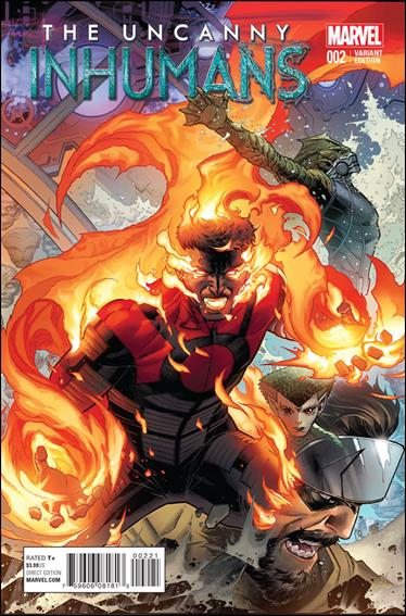 Uncanny Inhumans issue 2-B Jim Cheung 1:25 Connecting Cover