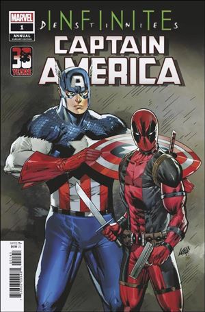 Captain America Annual (2021) issue 1-D Rob Liefeld Deadpool 30th Anniversary Cover