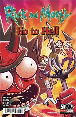 Rick and Morty Go to Hell issue 3-B Fred C. Stresing Cover