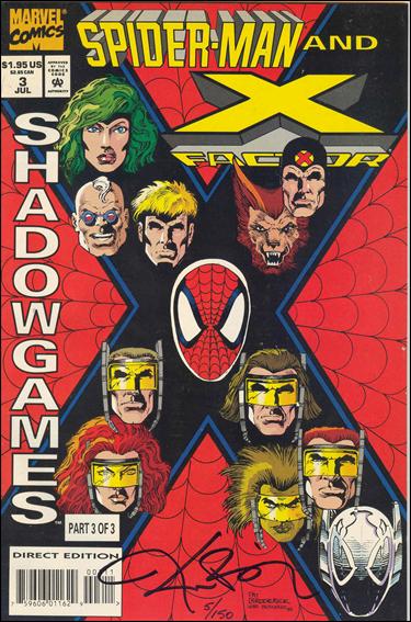 Spider-Man and X-Factor: Shadowgames issue 3-B DF Set (Signed by Kurt Busiek) 1/150