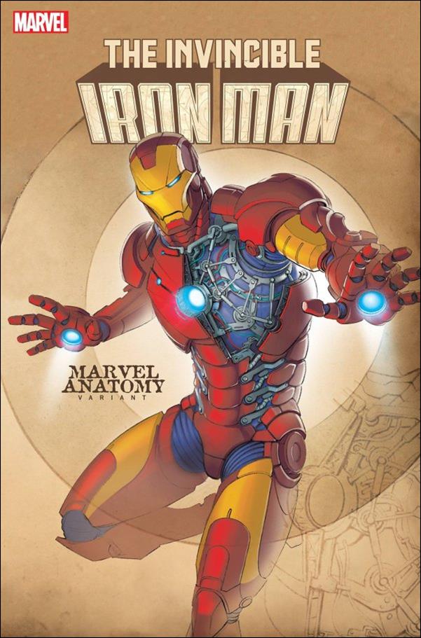 Invincible Iron Man (2022) issue 3-B Jonah Lobe Marvel Anatomy Cover
