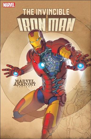 Invincible Iron Man (2022) issue 3-B Jonah Lobe Marvel Anatomy Cover