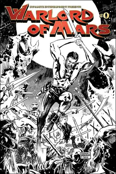 Warlord of Mars issue 0-B Black & White Cover