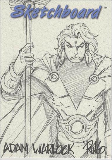 Marvel Creators Collection '98 (Sketchboard Subset) card 20-C Adam Warlock (Grey)