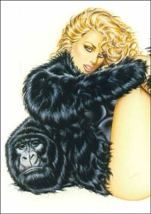Olivia 3: Ladies, Leather & Lace (Base Set) card 62 Oh, You Animal! #6 of 6