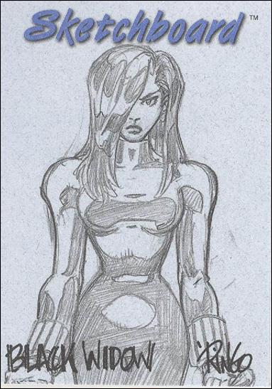 Marvel Creators Collection '98 (Sketchboard Subset) card 5 Black Widow (Blue)