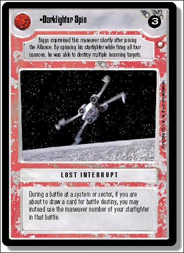 Star Wars: Special Edition Limited (Base Set) card 244 Darklighter Spin