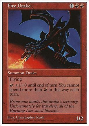 Magic the Gathering: 5th Edition (Base Set) card 227 Fire Drake