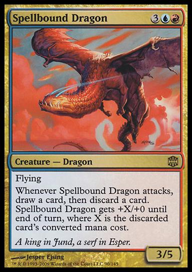 Magic The Gathering: Alara Reborn (Base Set) card 90 Spellbound Dragon