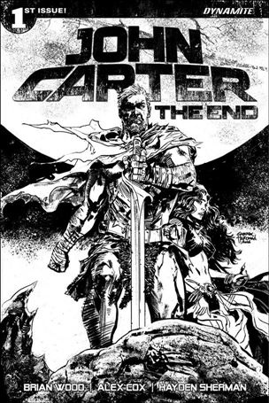 John Carter: The End issue 1-H Gabriel Hardman Black and White 1:30 Cover