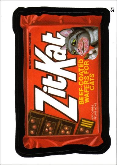 Wacky Packages All-New: Series 1 (Base Set) card 21 Zit Kat