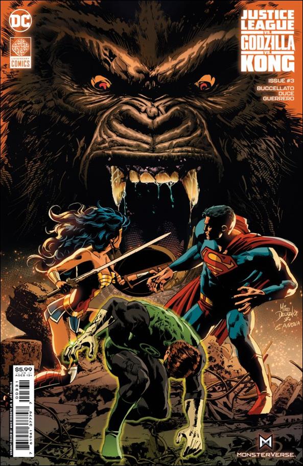 Justice League vs. Godzilla vs. Kong issue 3-C Mike Deodato Jr. Cardstock Cover
