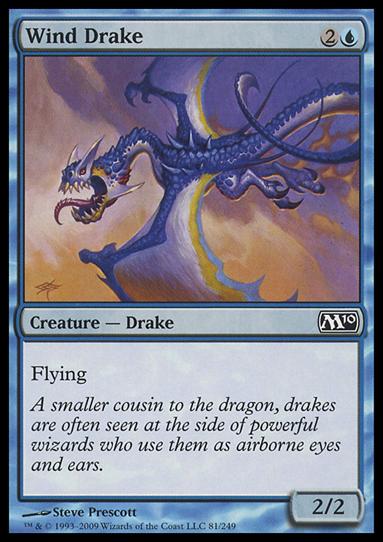 Magic the Gathering: 2010 Core Set (Base Set) card 81 Wind Drake