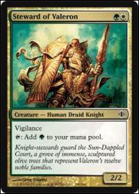 Magic the Gathering: Shards of Alara (Base Set) card 198 Steward Of Valeron
