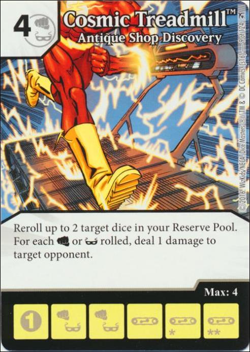 DC Comics Dice Masters Green Arrow and The Flash card 9 Cosmic Treadmill: Antique Shop Discovery