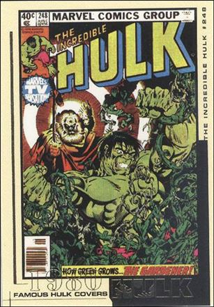 Hulk Film and Comic Cards (Famous Hulk Covers Subset) card FC21 The Incredible Hulk Cover #248 - 1980