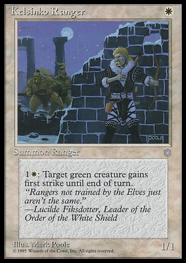 Magic the Gathering: Ice Age (Base Set) card 33 Kelsinko Ranger