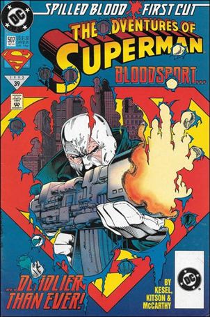 Adventures of Superman (1987) issue 507-B DC Bullet UPC (2nd Printing)