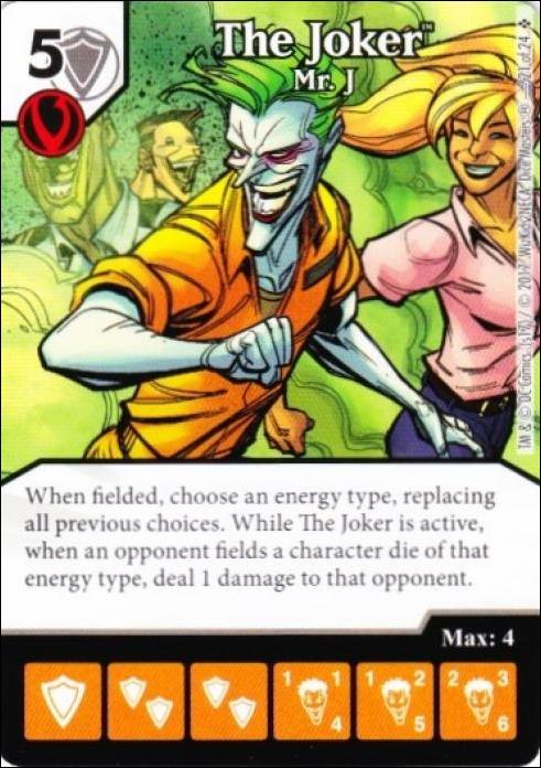 DC Comics Dice Masters Harley Quinn card 21 The Joker: Mr. J