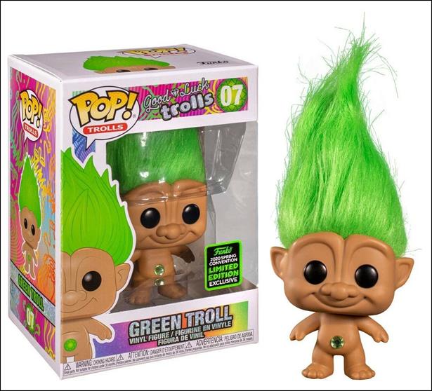Pop! Trolls figure 7 Green Troll (Funko Shop Spring Convention)