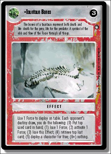 Star Wars: Hoth Limited (Base Set) card 117 Tauntaun Bones