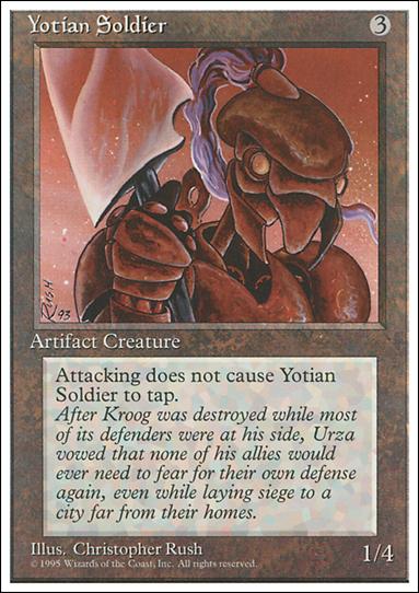 Magic the Gathering: 4th Edition (Base Set) card 360 Yotian Soldier