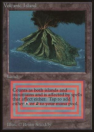Magic the Gathering: Limited Edition Beta (Base Set) card 287 Volcanic Island