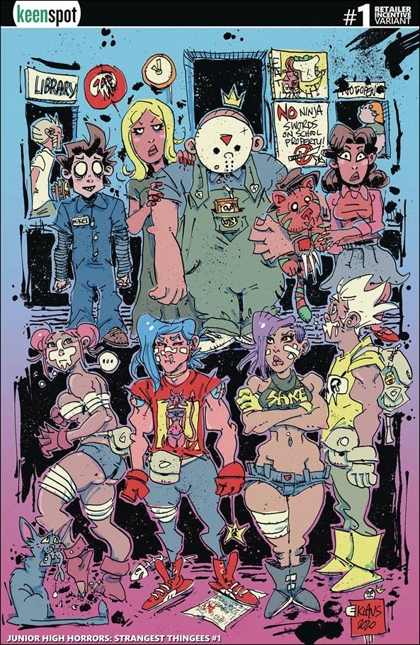 Junior High Horrors: Strangest Things issue 1-C Erik Klaus 1:5 Cover