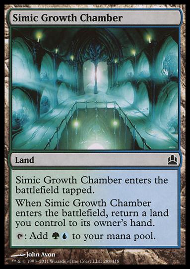 Magic the Gathering: Commander (Base Set) card 288 Simic Growth Chamber