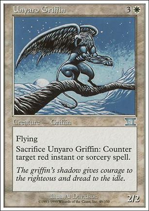 Magic the Gathering: 6th Edition (Base Set) card 49 Unyaro Griffin