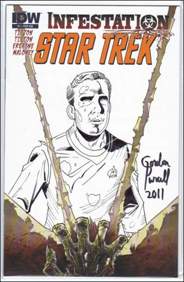 Star Trek: Infestation issue 1-D Gordon Purcell 1:25 Sketch Cover