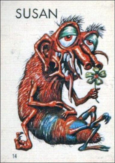 Ugly Stickers (1965) (Base Set) card 14-C Susan
