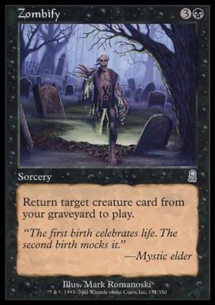 Magic the Gathering: Odyssey (Base Set) card 171 Zombify