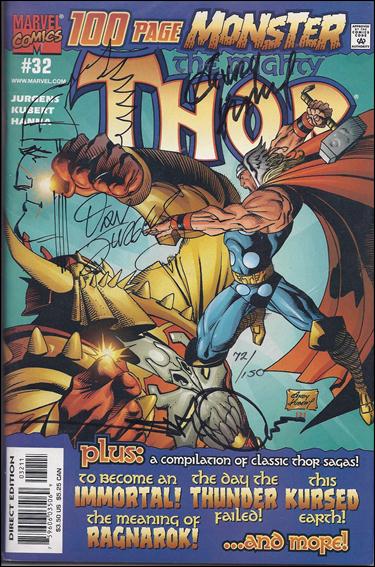 Thor (1998) issue 32-B DF (signed by Kubert, Simonson & Jurgens) 1/150