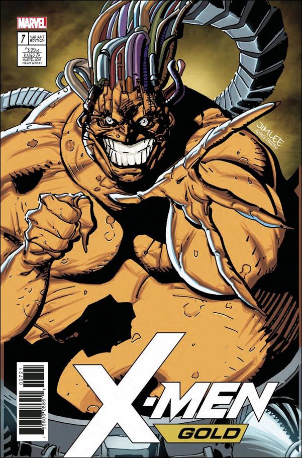 X-Men: Gold issue 7-B Jim Lee X-Men Trading Card Cover