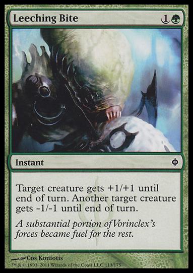 Magic the Gathering: New Phyrexia card 113 Leeching Bite